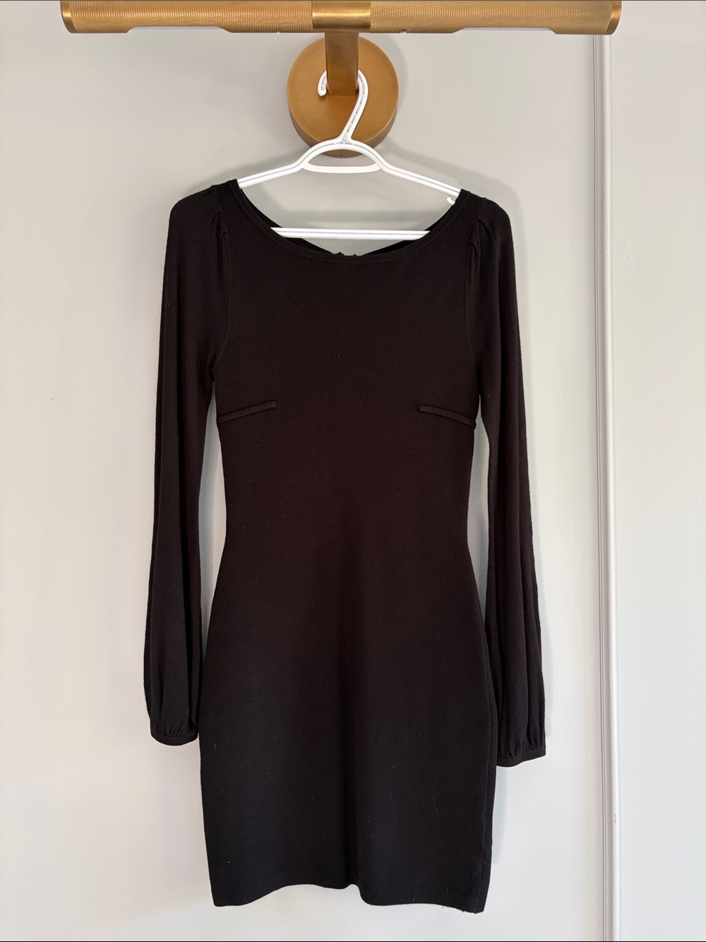Guess by Marciano Black Long-Sleeve Bodycon Dress